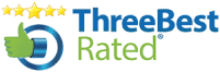 three best rated logo badge